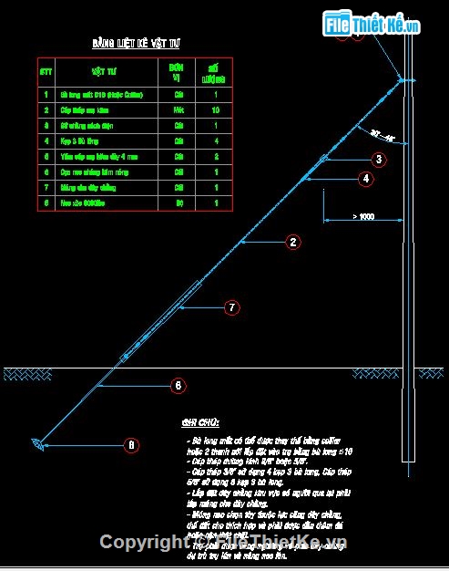 Bản vẽ,thiết kế điện,Bản cad thiết kế,chằng xuống,chằng lệch,thiết kế lưới điện